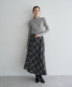 YECCA VECCA ラメ混ハイネックリブニット