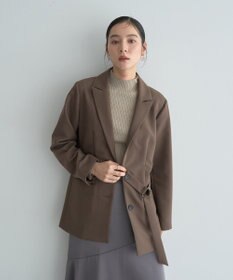 YECCA VECCA ラメ混ハイネックリブニット