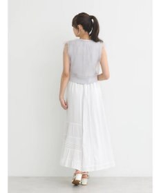 earth music&ecology チュールドッキングノースリカーディガン