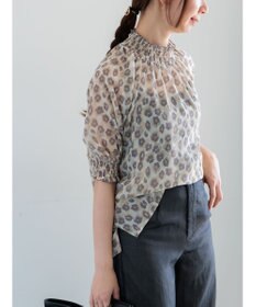 Te chichi パターンアソートシャーリングブラウス