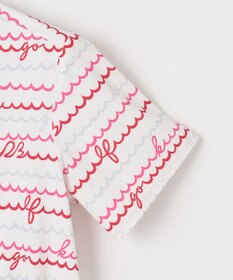 23区GOLF 機能素材で快適なラウンドを【WOMEN】ウェーブロゴ柄 ワンピース