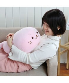 Mother garden しろたん 桜色 ふわもち 抱き枕 ぬいぐるみ 小 55cm