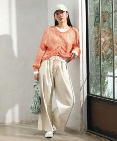 Green Parks ＳＥＴ２点２ｗａｙシャーリングニット＋インナー