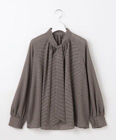 自由区 【セットアップ対応・洗える】ハイツイストビエラボウタイ ブラウス