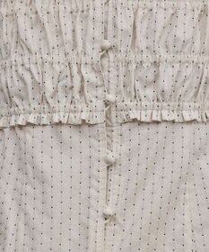 GRACE CONTINENTAL ラメドットタフタジャガードトップ