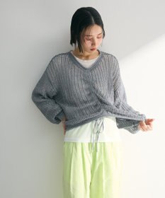 Green Parks ＳＥＴ２点２ｗａｙシャーリングニット＋インナー