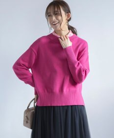 組曲 コットンカシミヤ混 クルーネックニット