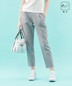 23区GOLF 【WOMEN】【撥水】ギンガムサッカー テーパードパンツ