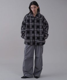 WEGO 【ユニセックス着用ITEM】ボアチェックブルゾン
