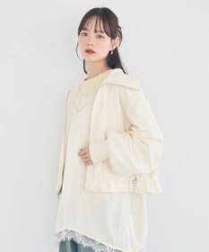 earth music&ecology 【WEB・一部店舗限定】レースリバーシブルブルゾン