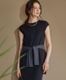 23区 S 【SLOW/一部店舗限定】ランダムリブフライス フレンチスリーブ カットソー