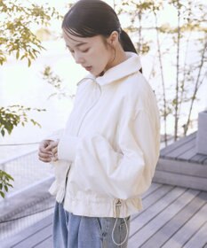 earth music&ecology 【WEB・一部店舗限定】レースリバーシブルブルゾン