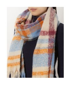 UNBILLION カシュネ cache nez / 太フリンジハーフチェックストール