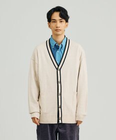 J.PRESS YORK STREET 【UNISEX】ANTI PILLING WOOL Vネックカーディガン