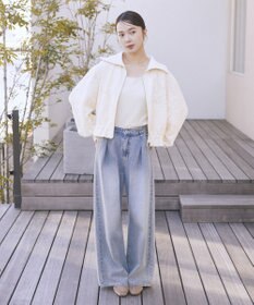 earth music&ecology 【WEB・一部店舗限定】レースリバーシブルブルゾン