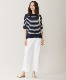 自由区 【接触冷感・UVカット・吸水速乾・洗える】シェルタリングオックスストレート パンツ