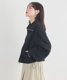 earth music&ecology 【WEB・一部店舗限定】レースリバーシブルブルゾン