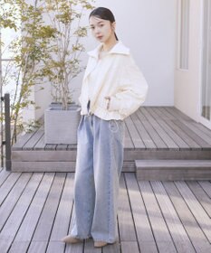 earth music&ecology 【WEB・一部店舗限定】レースリバーシブルブルゾン