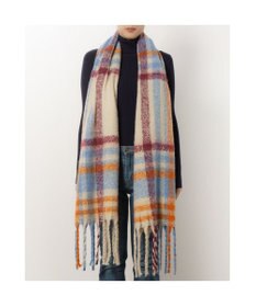 UNBILLION カシュネ cache nez / 太フリンジハーフチェックストール