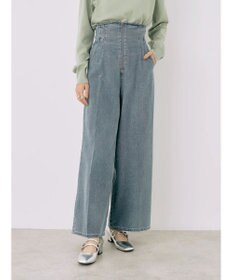 earth music&ecology フロントジップデニムパンツ