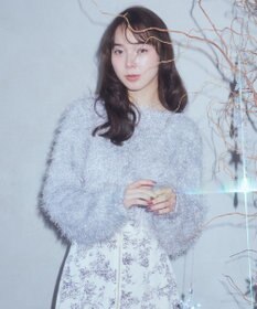 earth music&ecology きらきらフェザーニットプルオーバー