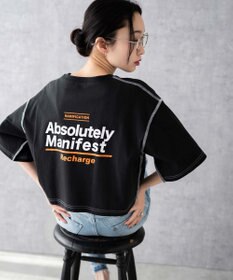 WEGO アウトステッチグラフィックショートT