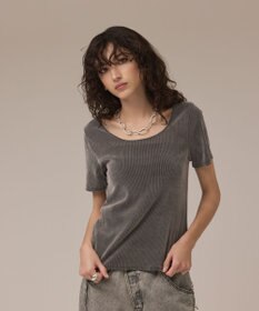 GRACE CONTINENTAL フロッキーチュールカットトップ