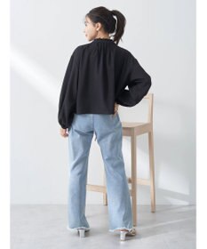 earth music&ecology カフタンフリルブラウス