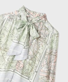 GRACE CONTINENTAL パリスカーフプリントブラウス