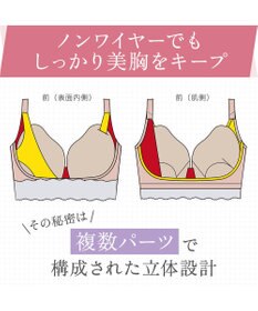 BRADELIS New York 【BRADELIS NewYork peace】綿混ストレッチハイブリッドハートカップブラ25 ブラデリス 吸汗 速乾機能 補正 ブラジャー