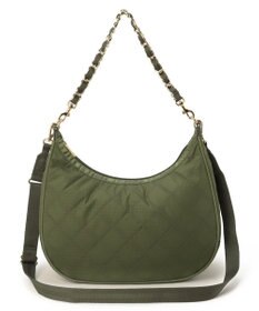 LeSportsac CHAIN N/S CONV HOBO/ダークオリーブチェーンキルト