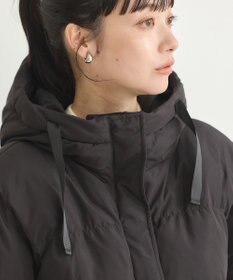 earth music&ecology フーディーパファーブルゾン