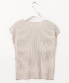 自由区 【アンサンブル対応・洗える】ハイツイストコットンアセテートフレンチスリーブ ニット