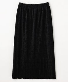 ANY L 【ウエストゴム】シュリンクベロアスカート