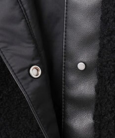 ICB 【リバーシブル着用可能】 ウールパイルキルト ミドル丈コート