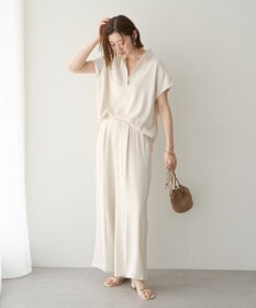 YECCA VECCA 【接触冷感】COOLスキッパーブラウス