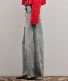 GRACE CONTINENTAL サイドラインデニムパンツ