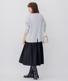 23区 L 【好評につき新色追加/CLASSY.1月号掲載】ウールカシミヤブレンド スタンドネック ニット