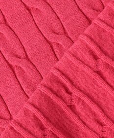 Feroux 【洗える】カラーケーブル ニット