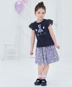 ANY KIDS ドレス アップリケ Tシャツ