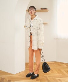 WEGO 【ユニセックス着用ITEM/SMLサイズ展開】チェックネルシャツ