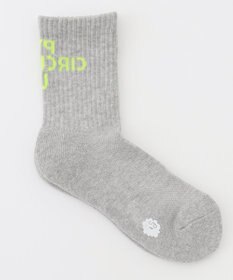 PW CIRCULUS 【WOMEN】【土踏まずをサポート】ロゴ ミドルソックス