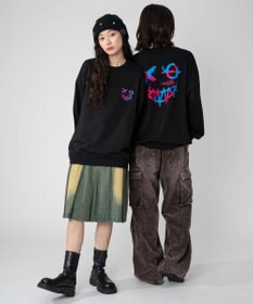 WEGO 【2025年秋冬新作/SMLXLサイズ展開/ユニセックス着用ITEM】アソートグラフィックプルオーバー2