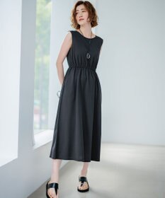 23区 【洗える】ドライコットンジャージー レイヤードワンピース