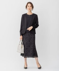 自由区 【XSサイズ～/洗える】WASHABLEPONTE  ボレロジャケット