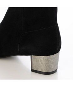 MODE ET JACOMO <MODE ET JACOMO>ストレッチレザースクエアトゥショートブーツ