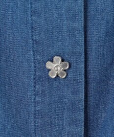 組曲 KIDS 【150-160㎝】 フラワーボタンデニムジャケット