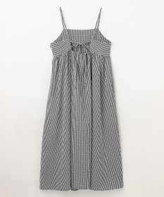 ANY 【洗濯機可能】ギンガムギャザーワンピース