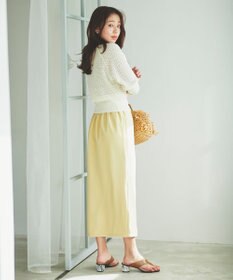 Feroux ソフトツイルナロースリット スカート