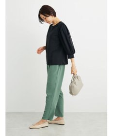 Green Parks 袖異素材使いリップルプルオーバー